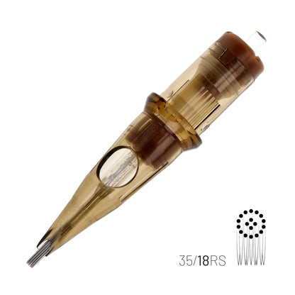 Kwadron Cartridges - Round Shader 0.35mm Long Taper