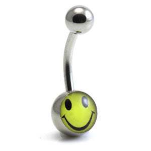 Steel Logo Navel - Smiley