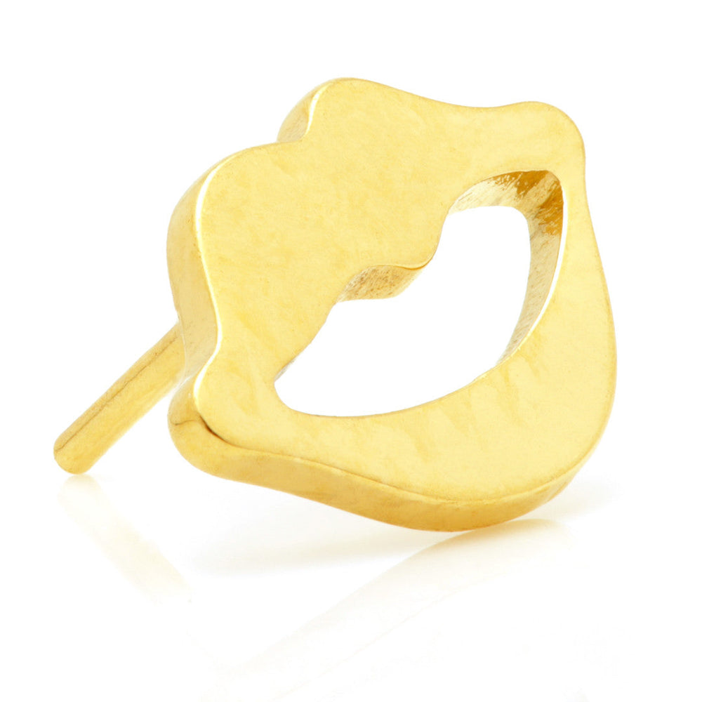 Zircon Gold Ti Threadless Lips Disk Attachment