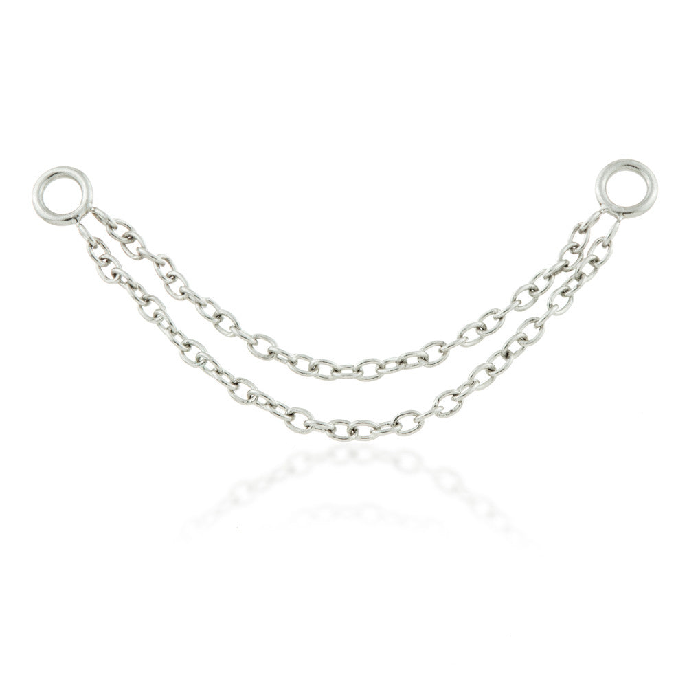 Steel Double Hanging Chain Charm - SBCHAIN2