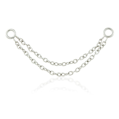 Steel Double Hanging Chain Charm - SBCHAIN2