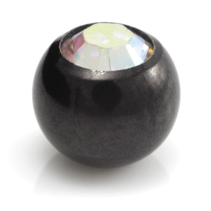 Black Steel Gem Ball -1.2mm