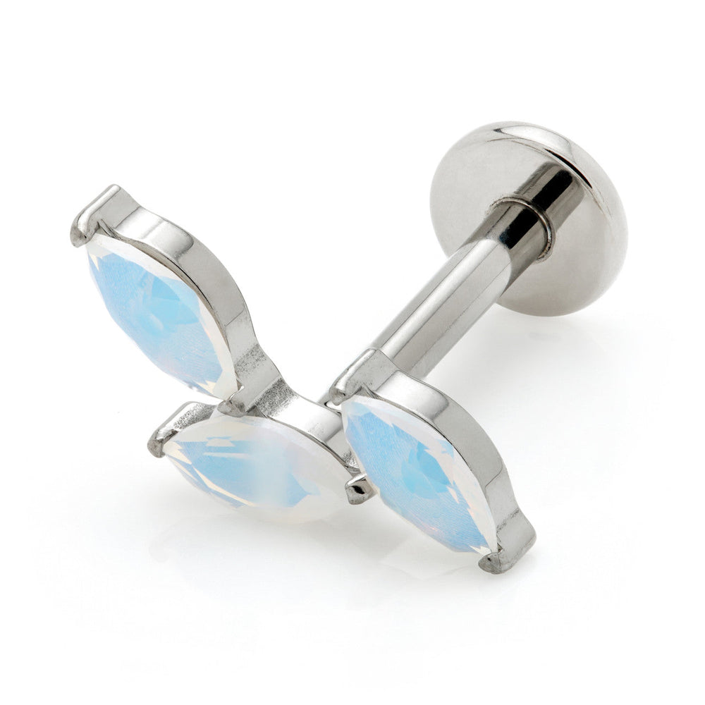 Ti Threadless Triple Opal Marquise Labret-1.2-8