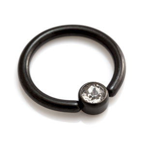 Black Steel BCR with Flat Gem Disk-1.2-10-4-CR
