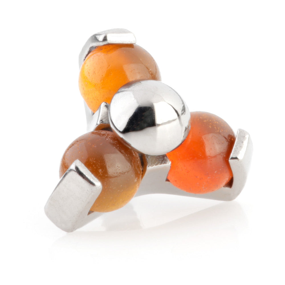 Ti Internal Red Agate Trinity Stone Attachment