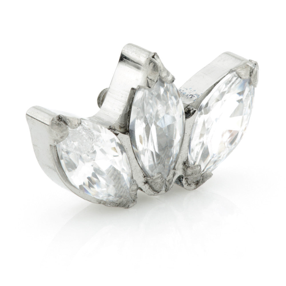 Ti Triple Gem Marquise Attachment