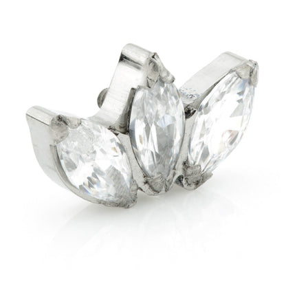 Ti Triple Gem Marquise Attachment