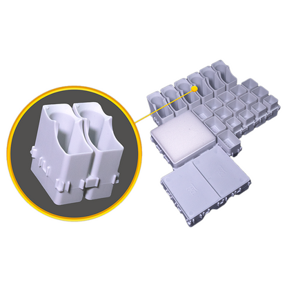 FRAKNEEDLE2 Fraktal Modular Workspace Organiser - Two Cavity Cartridge Holder x 20