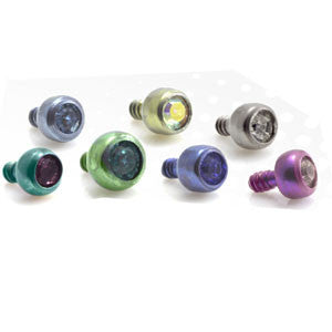 Old School Titanium Internal Thread Gem Ball