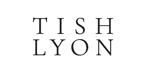 TISH LYON logo on a white background