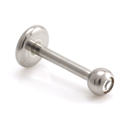 Steel Micro Gem Labret - 1.2mm-1.2-16-Capri Blue