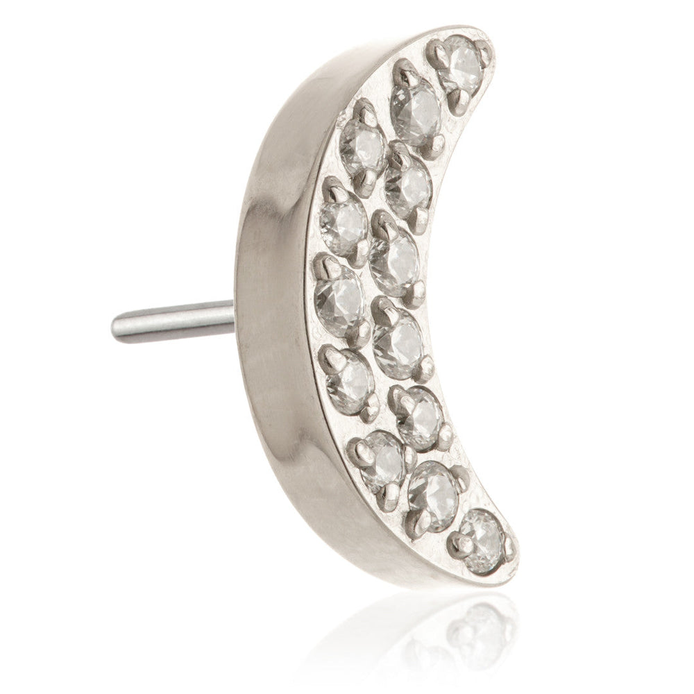 Ti Threadless Jewelled Moon Attachment