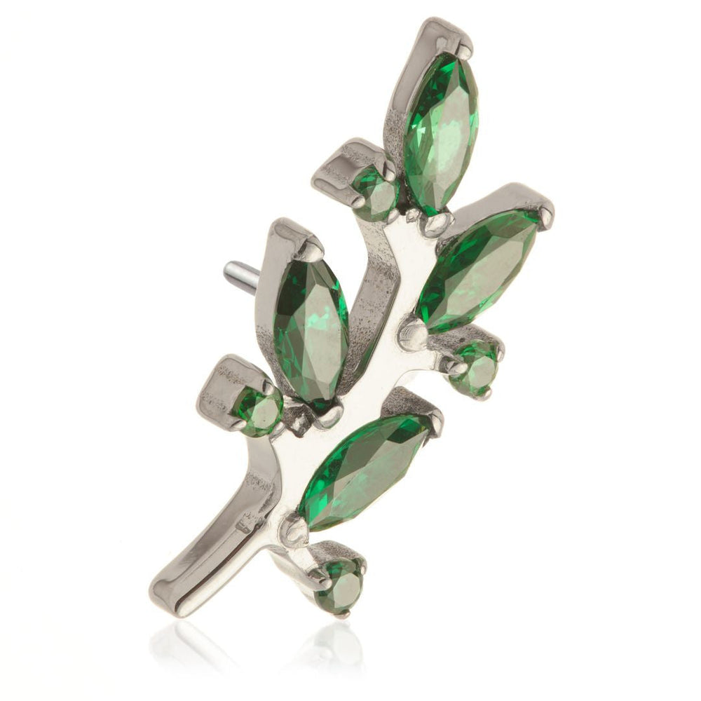 Ti Threadless Gem Leaf Attachment