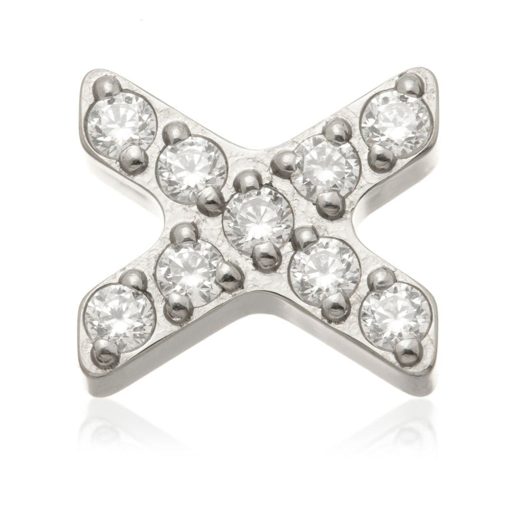 Ti Internal Jewelled Cross Attachment - QMDD314-CR