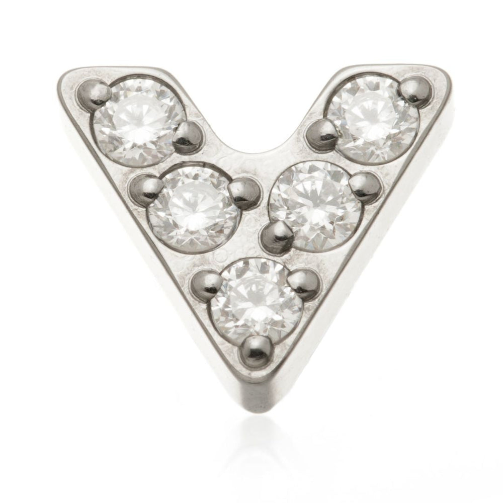 Ti Internal Jewelled V Shape Attachment