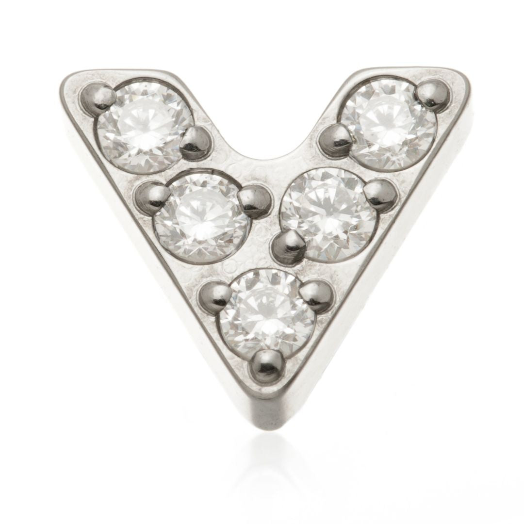 Ti Internal Jewelled V Shape Attachment