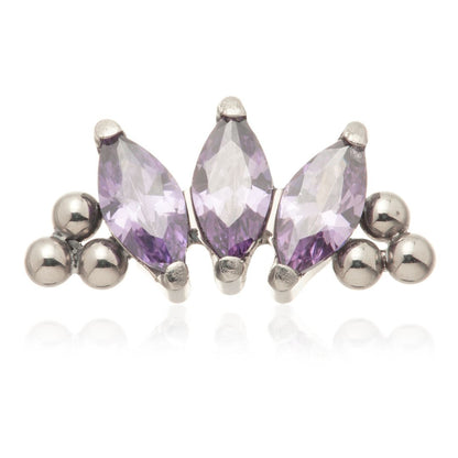 Ti Internal Triple Marquise Beaded Attachment