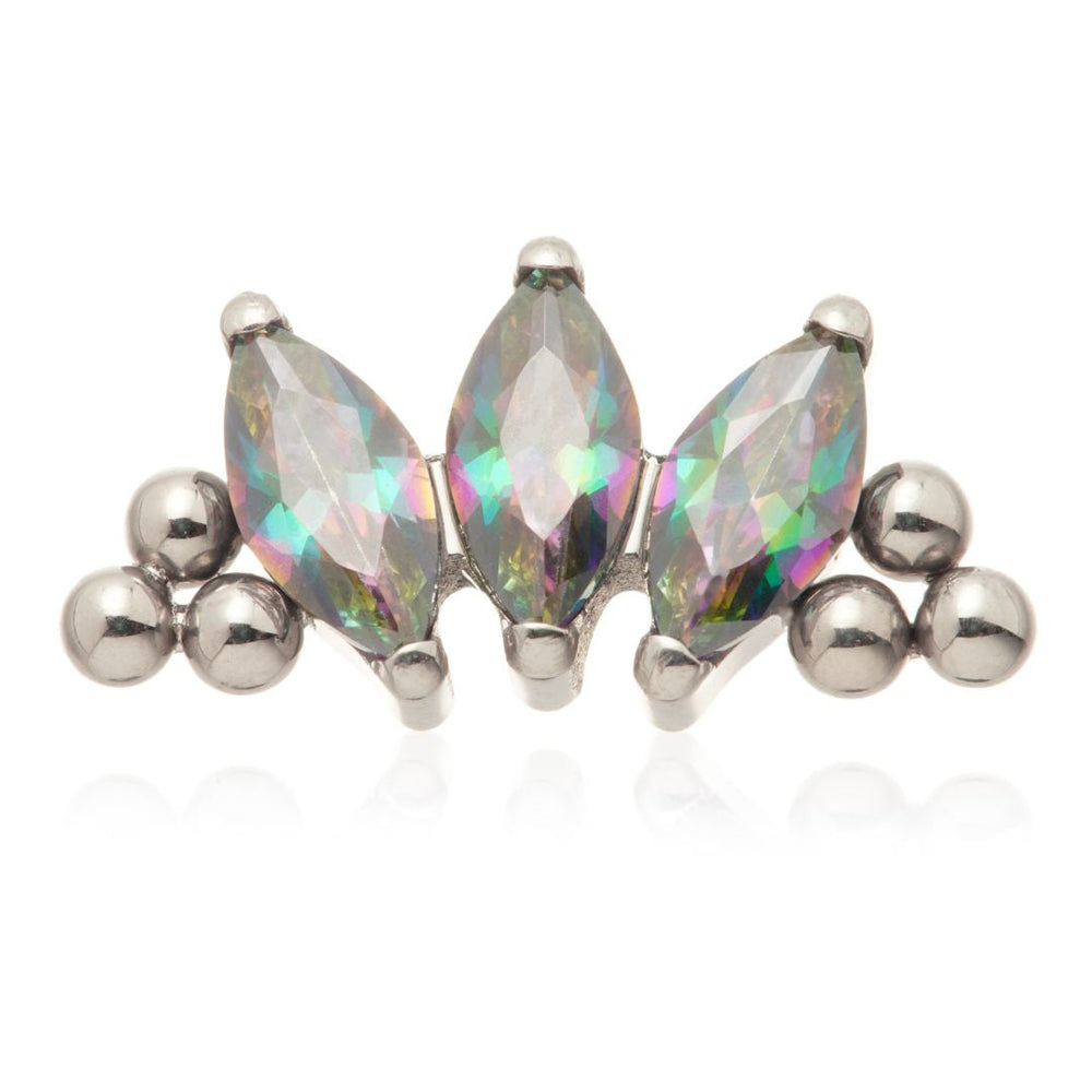 Ti Internal Triple Marquise Beaded Attachment