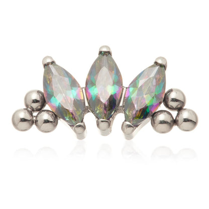 Ti Internal Triple Marquise Beaded Attachment