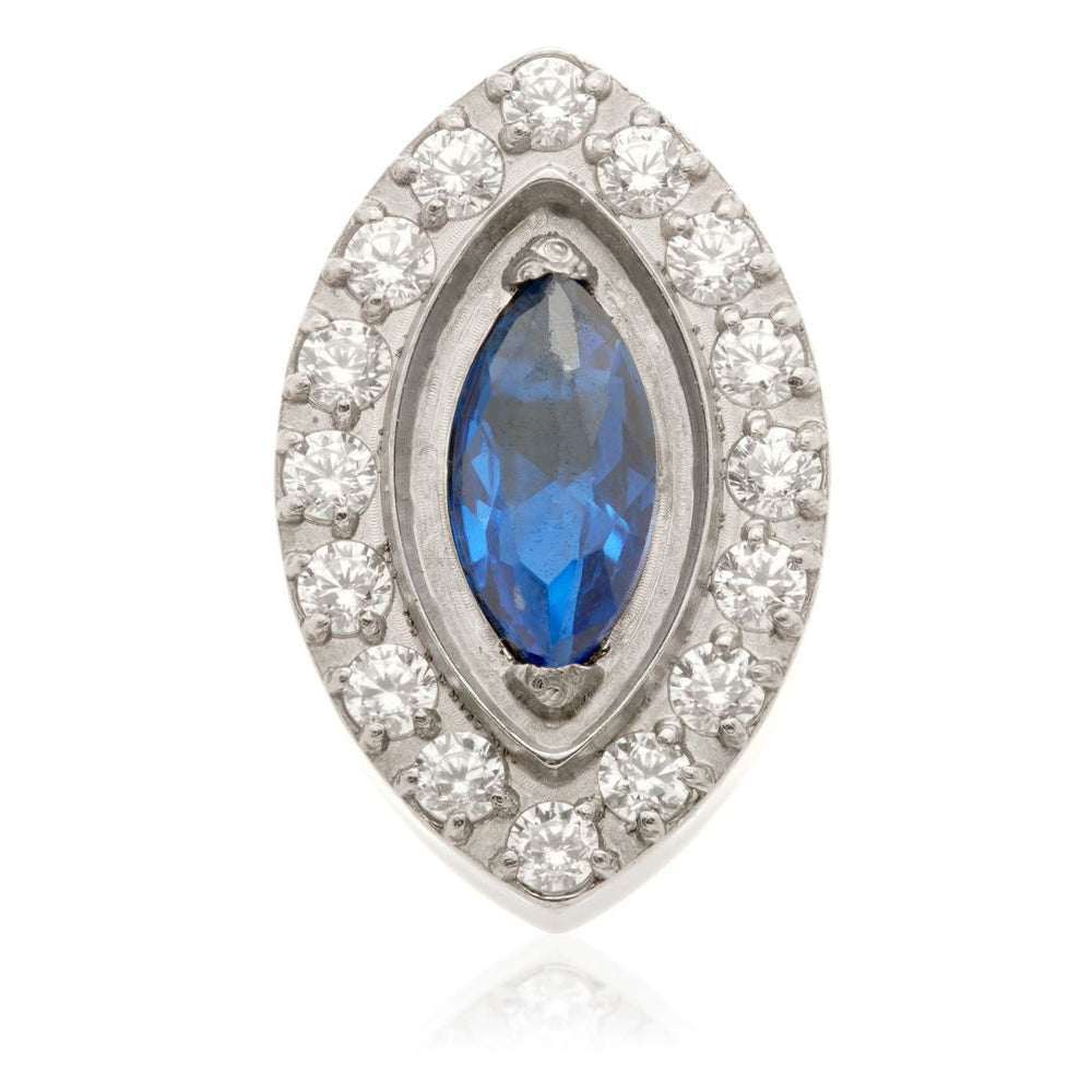 Ti Internal Gem Surrounded Marquise Attachment