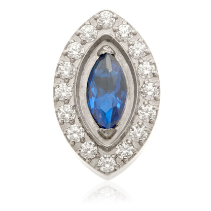Ti Internal Gem Surrounded Marquise Attachment
