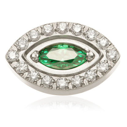 Ti Internal Gem Surrounded Marquise Attachment