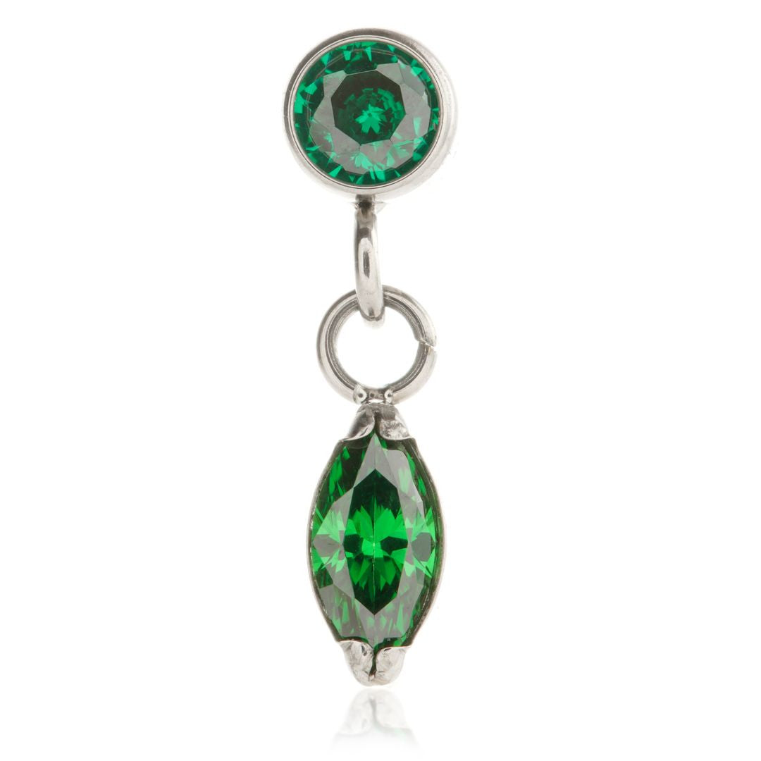 Ti Internal Hanging Marquise Round Gem Attachment
