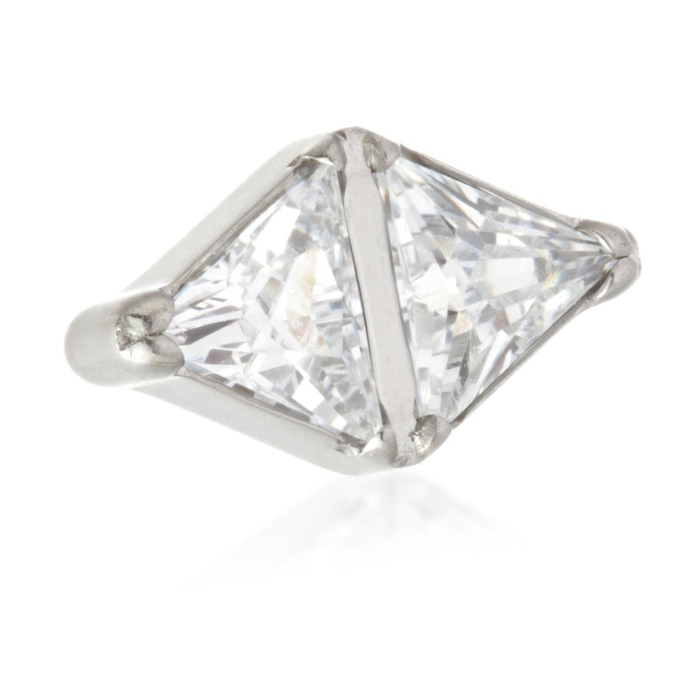 Ti Internal Jewelled Double Triangle Attachment (1.6mm)
