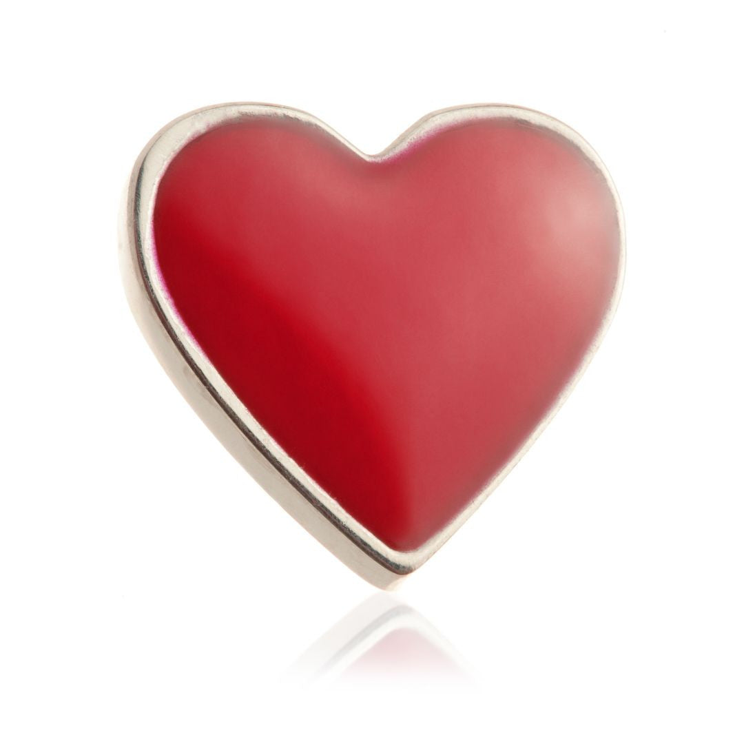 Titanium Enamel Love Heart Attachment