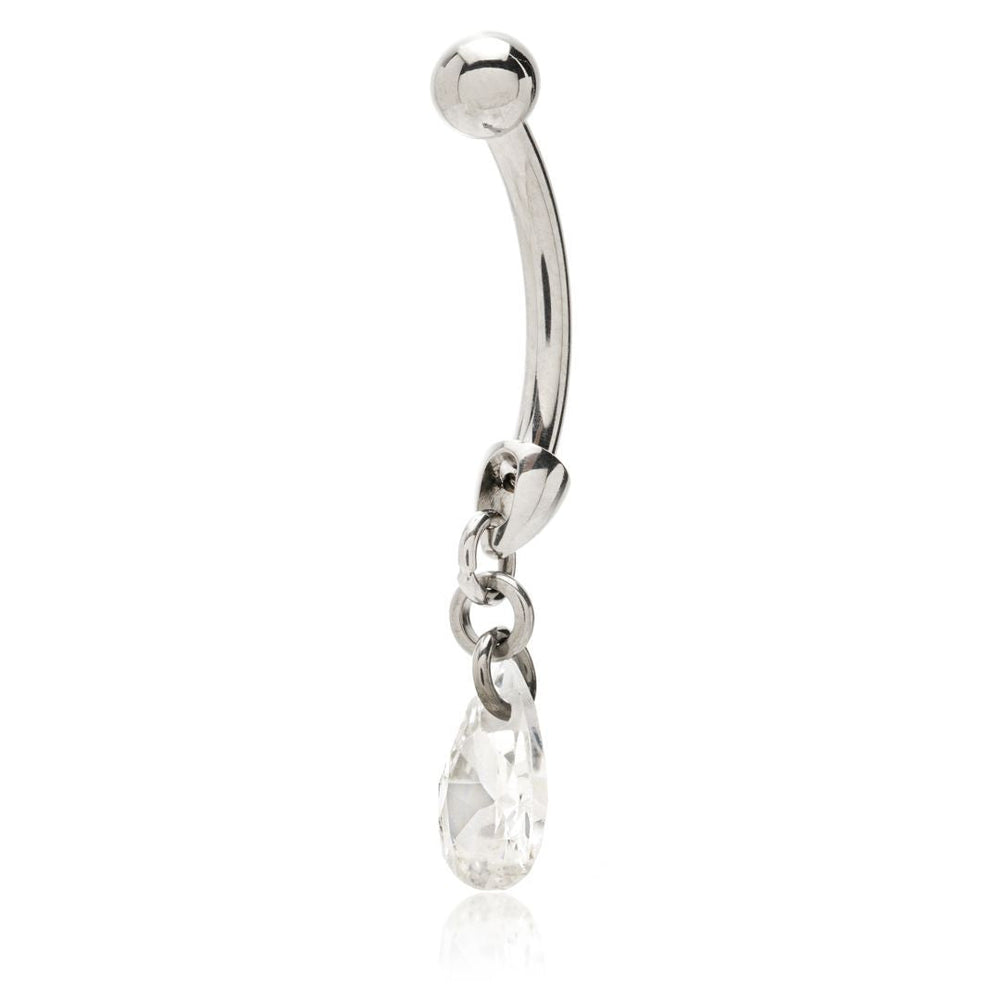 Titanium Reversible Rook Bar with Crystal Tear