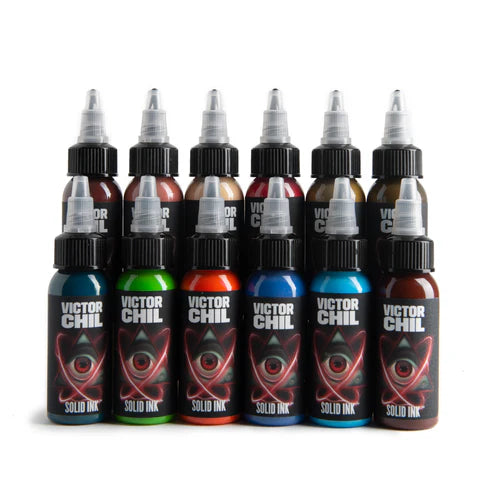 Solid Ink Victor Chil 12 Color Set - 1oz (12 Bottles for the price of 10)