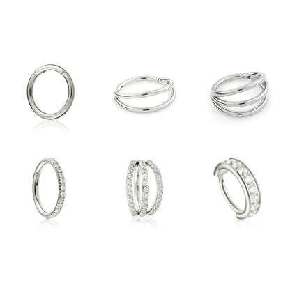 TiC Highly Polished Conch Ring Bundle - Refill