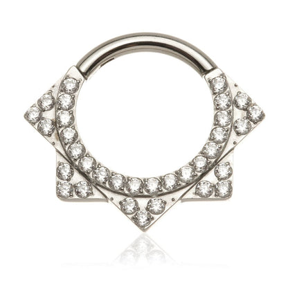 Ti Couture Jewelled Star Hinged Ring