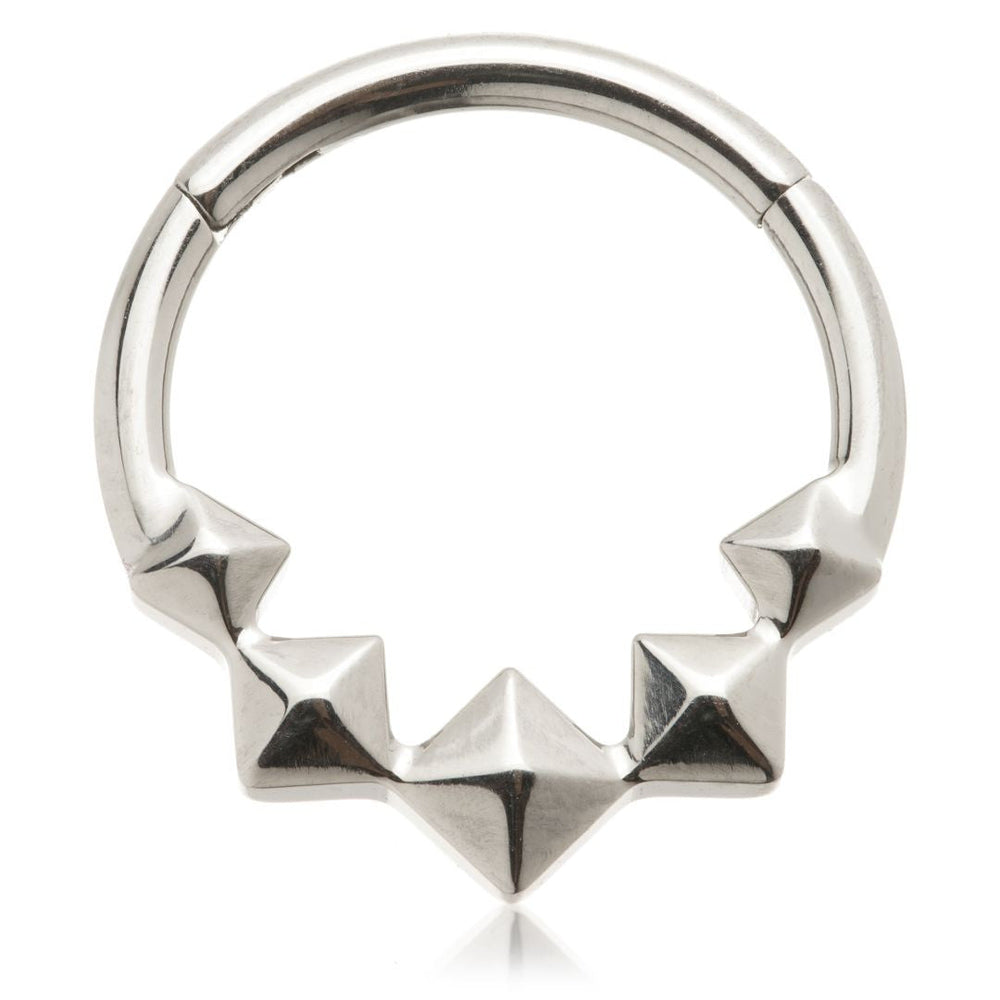 Ti Couture Multi Pyramid Hinged Ring
