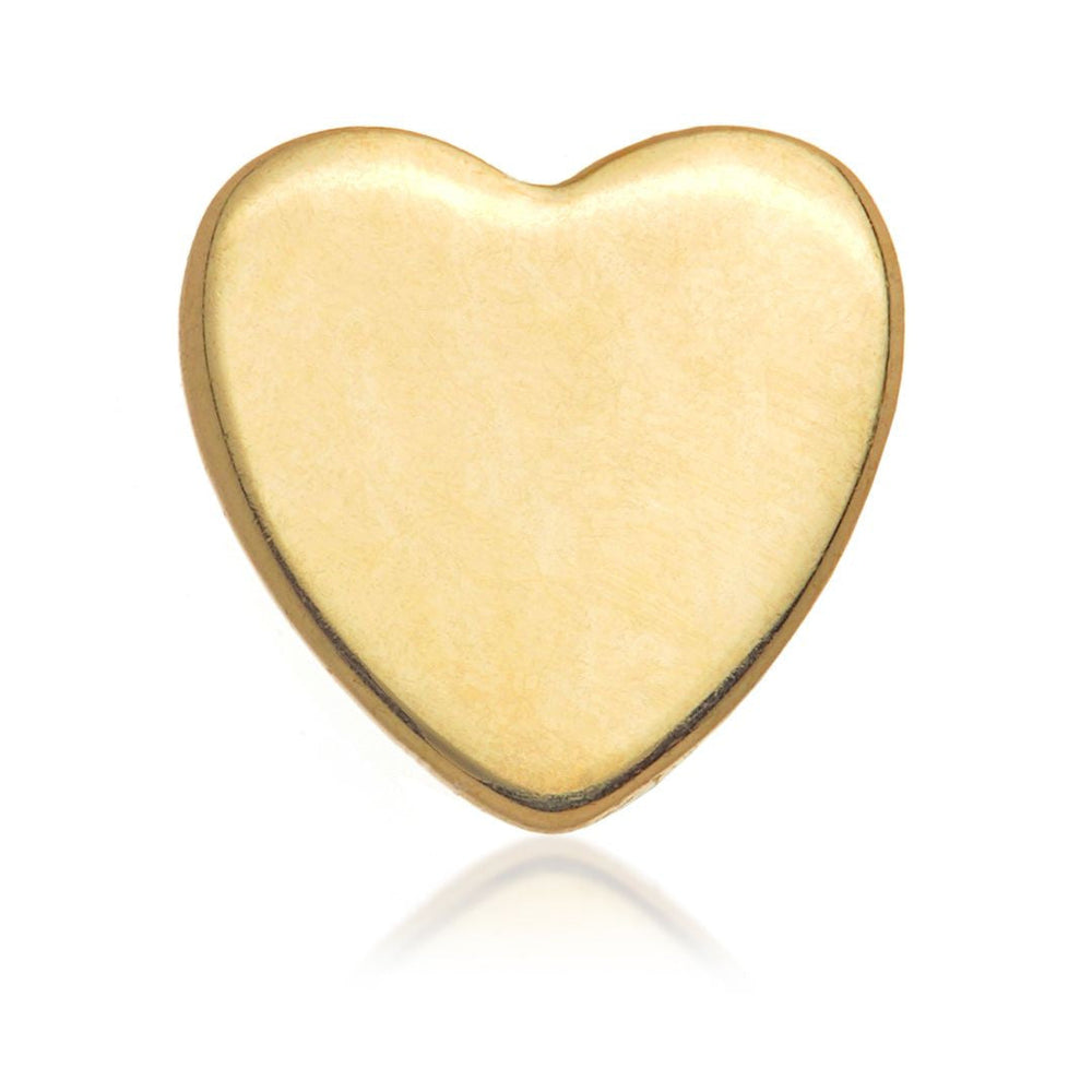 Solid 14ct Gold Internal Thread Heart Attachment