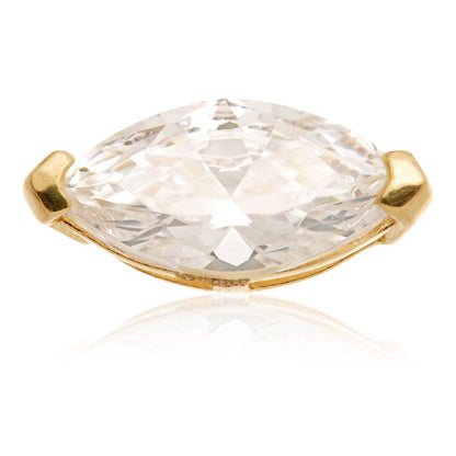 TL - 14ct Internal Gold Marquise Gem Attachment
