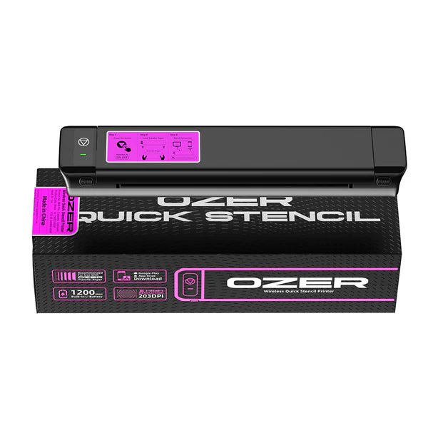 Ozer Quick Stencil Wireless Bluetooth Thermal Stencil Printer