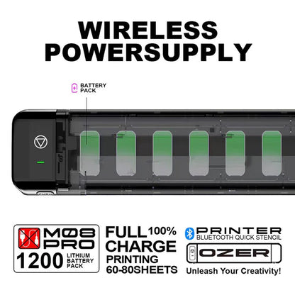Ozer Quick Stencil Wireless Bluetooth Thermal Stencil Printer