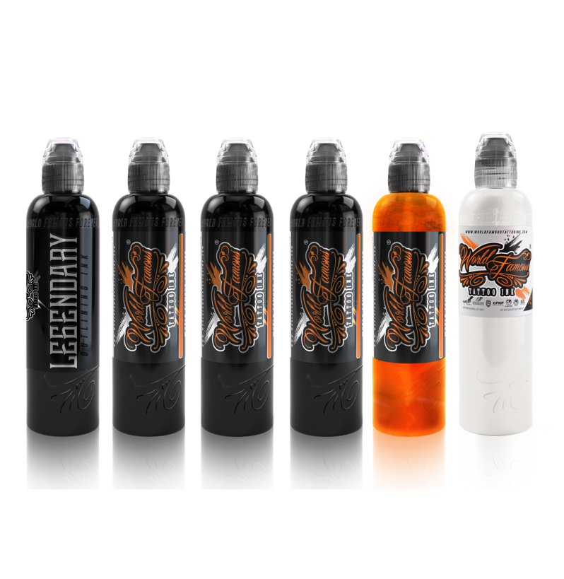World Famous Ink Yarson's Dark Set - 6 x 4oz