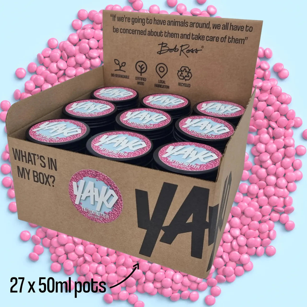 Yayo Bubblegum Scented Tattoo Butter Retail Box